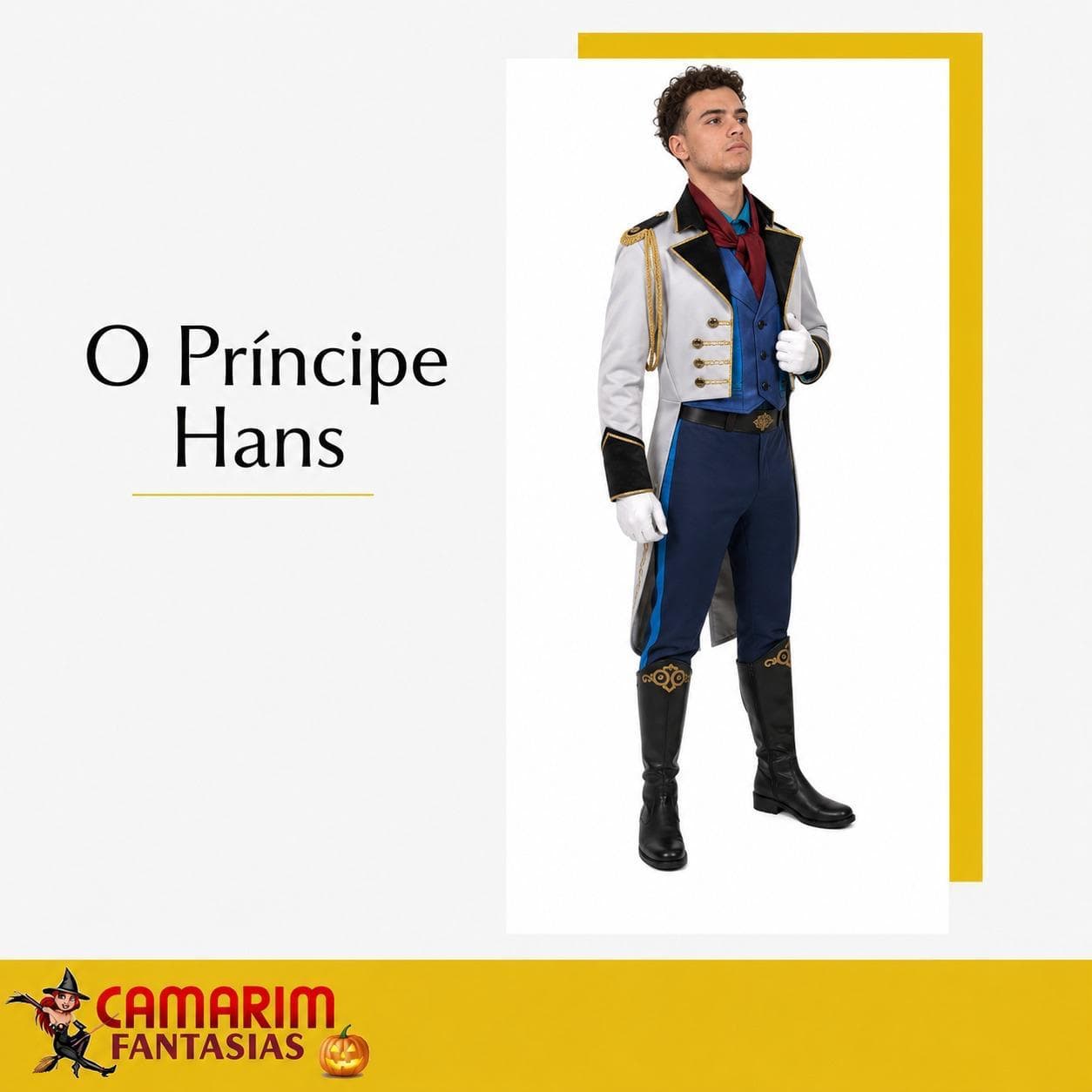 Fantasia Príncipe Hans — Camarim Fantasias