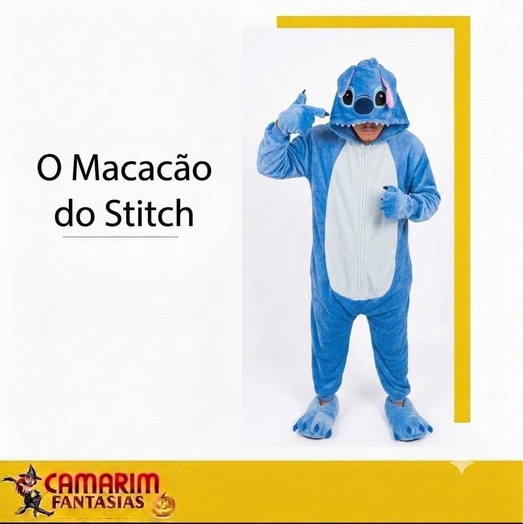 Fantasia Macacão do Stitch — Camarim Fantasias